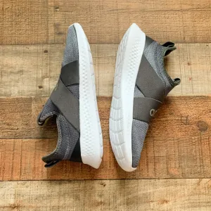 Adidas Grey Slip On Sneakers- Size 7.5 (LIKE NEW)