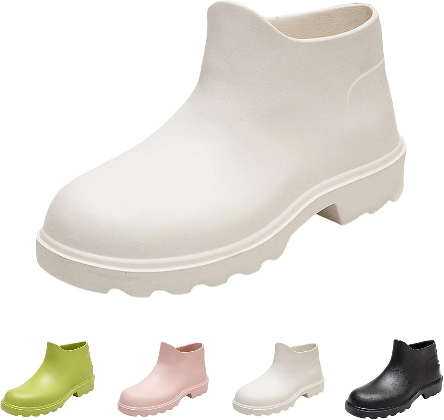 Ankle Rain Boots for Women Waterproof Fashion Short Tube Water Proof Non Slip Rain Boots Non Slip Fishing Shoes