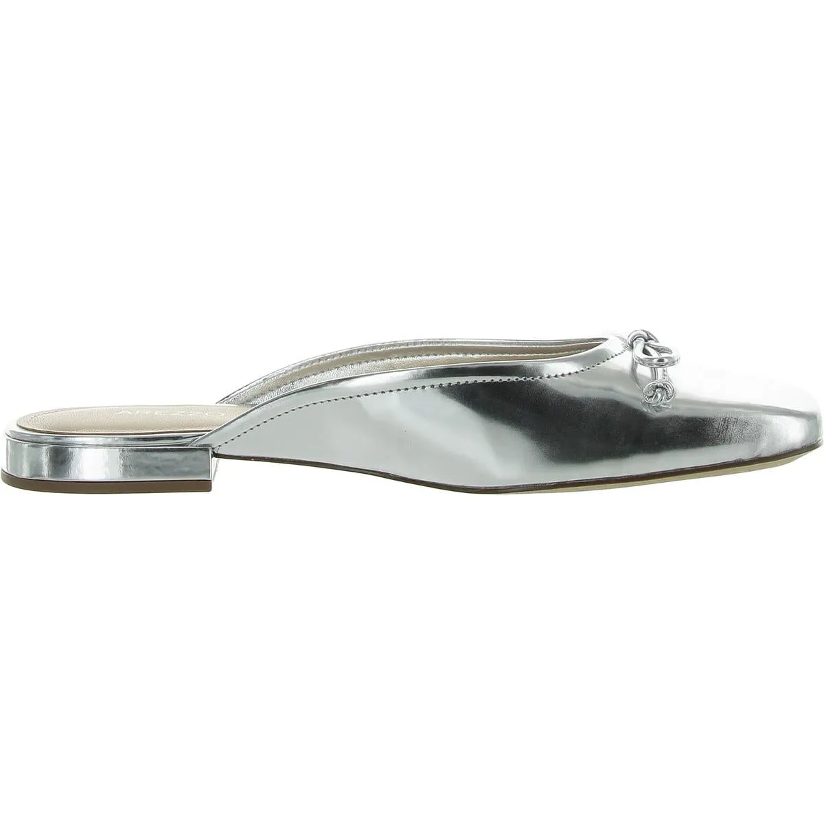 Arezzo Womens Patent Slip-On Mules
