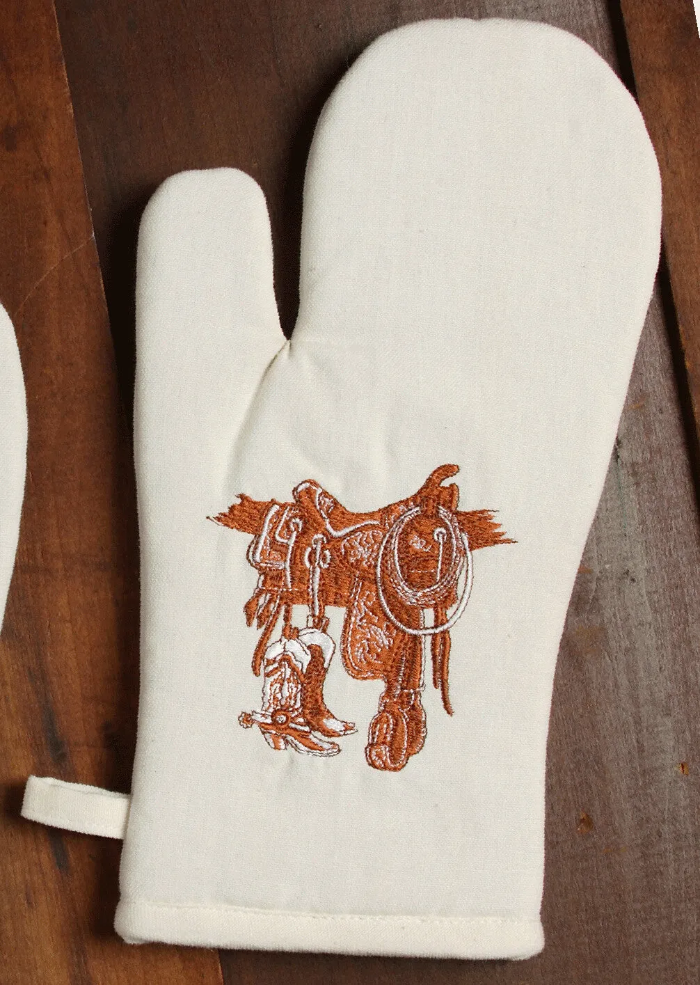 Boots & Saddles Oven Mitts Set/2