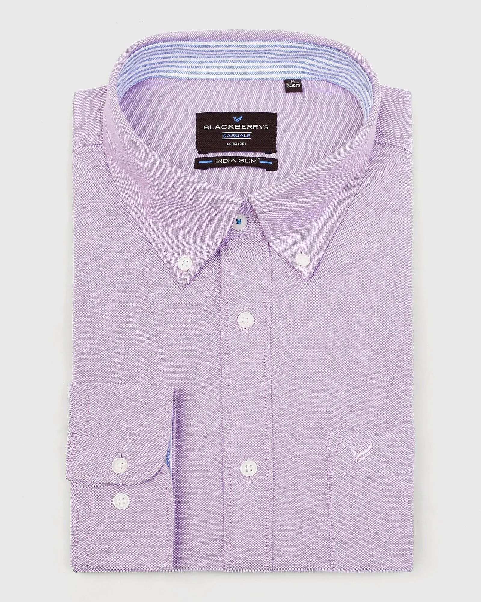Casual Lavender Solid Shirt - Donic