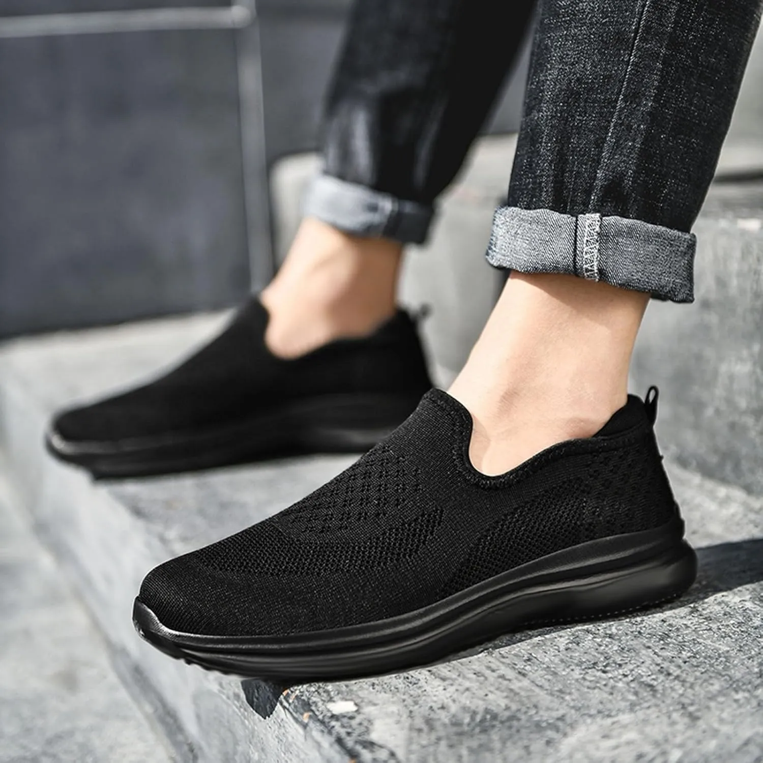 Casual Shoes Lace up Mens Large Size Loafers Outdoor Casual Running Shoes One Stirrup Loafers Sneakers