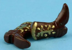 Cowboy Boots, Pair, Metal