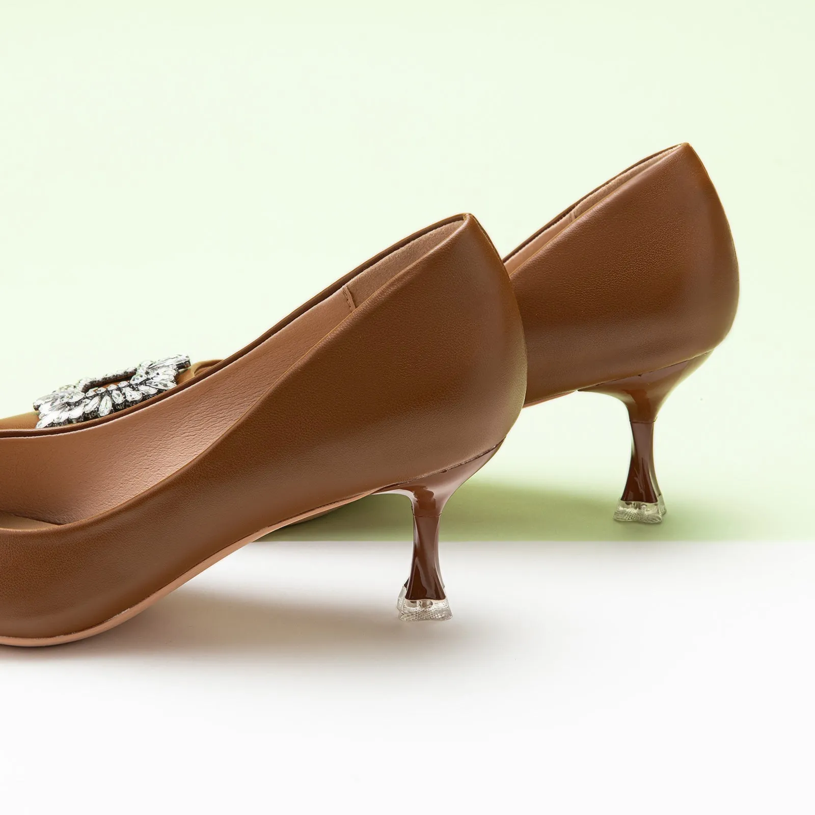Crystal Buckle Pumps (Olivia)