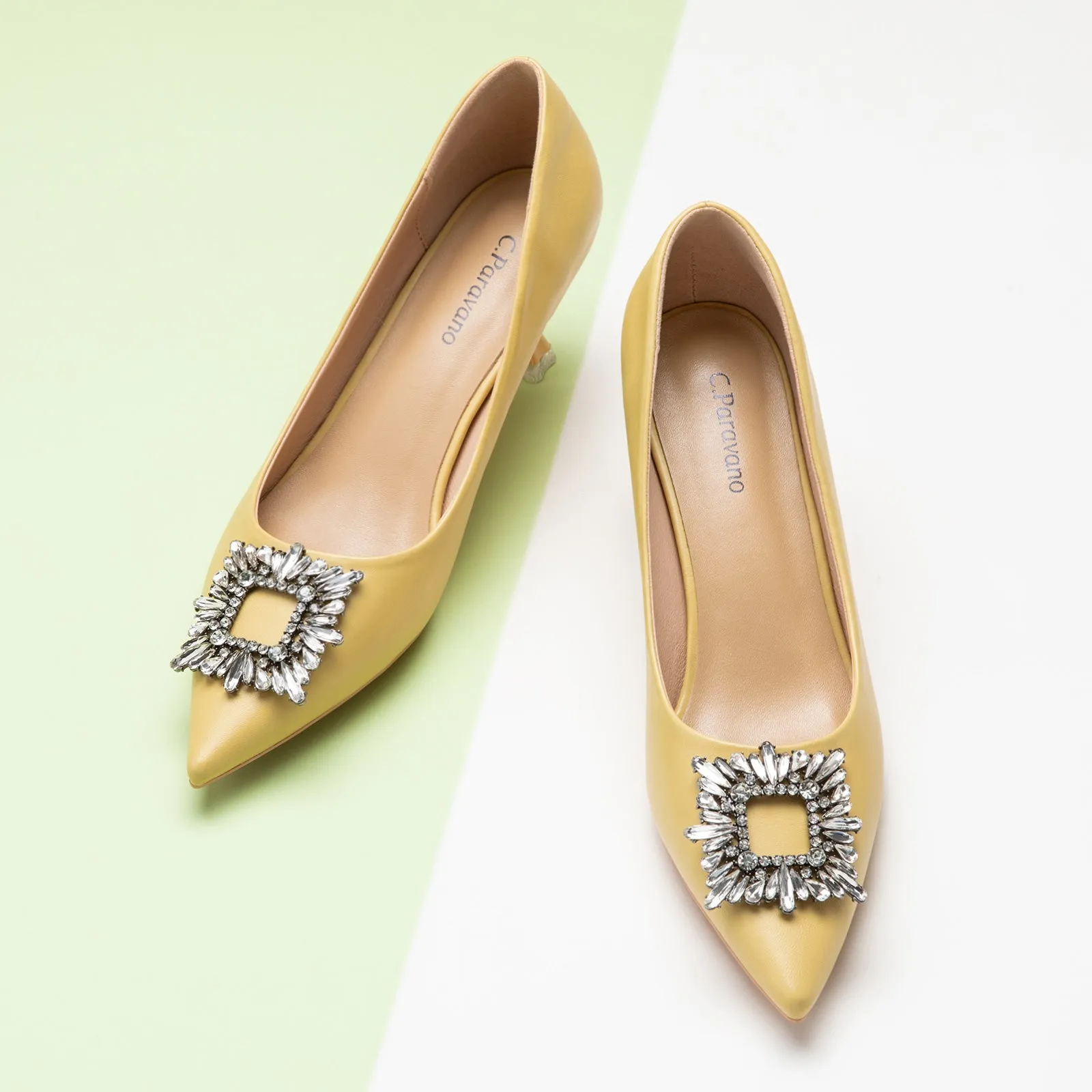 Crystal Buckle Pumps (Olivia)