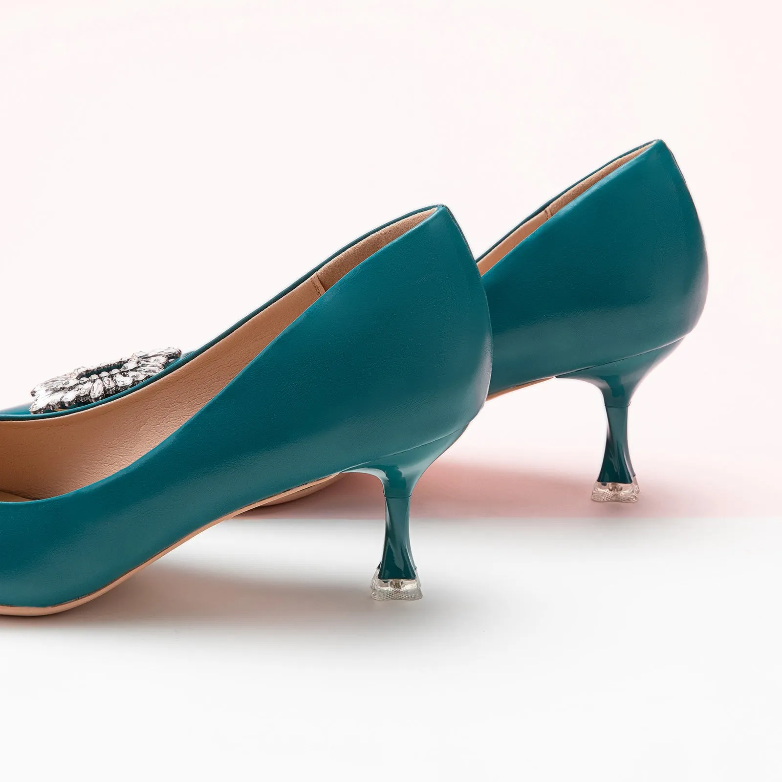 Crystal Buckle Pumps (Olivia)