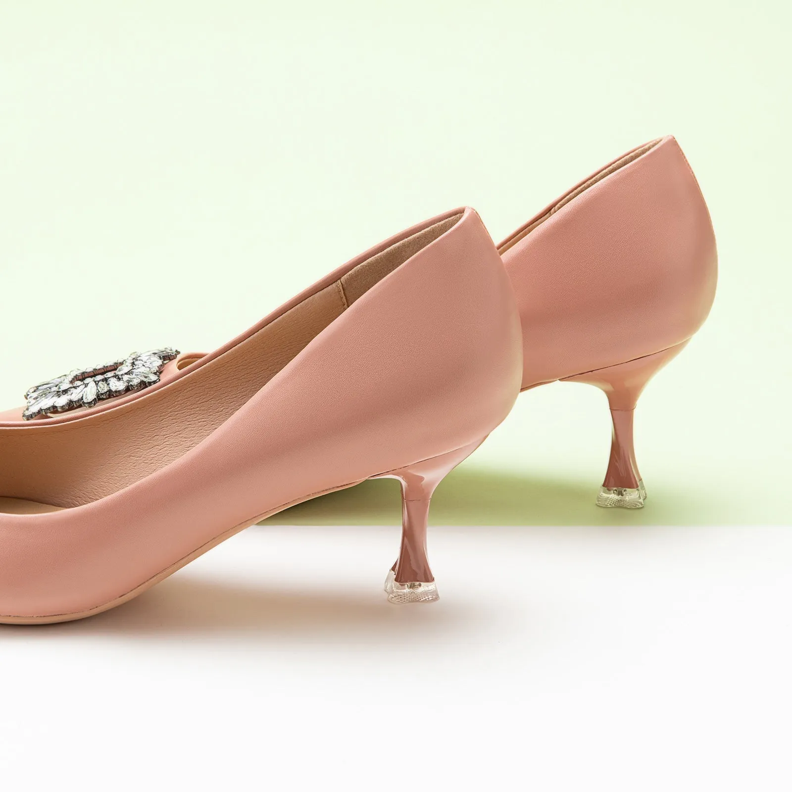 Crystal Buckle Pumps (Olivia)