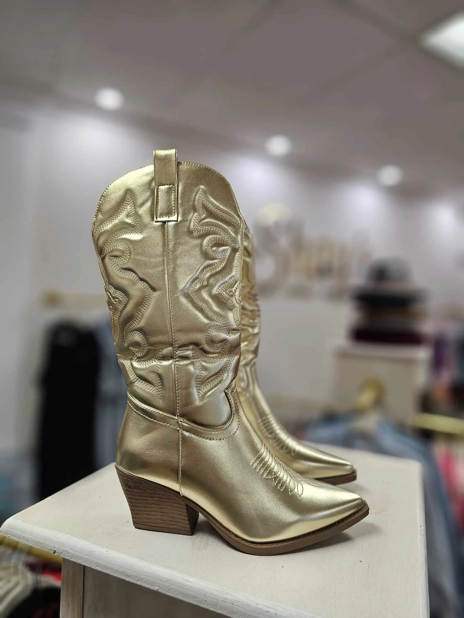 ELK- GOLD  METALLIC BOOT