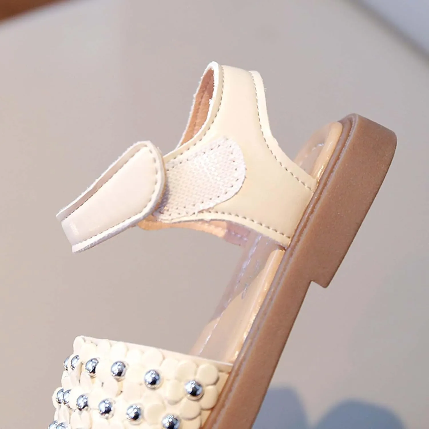 Girls Sandals, Open Toe Cute Flowers Princess Girls Flats Summer Dress Shoes Sandals for Toddler/Little Kid/Big Kid