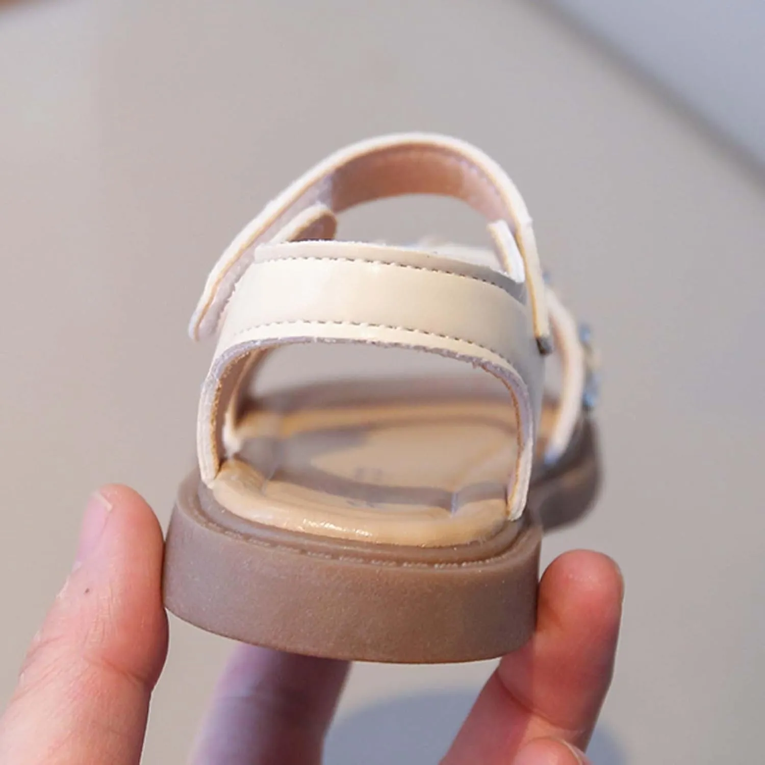 Girls Sandals, Open Toe Cute Flowers Princess Girls Flats Summer Dress Shoes Sandals for Toddler/Little Kid/Big Kid