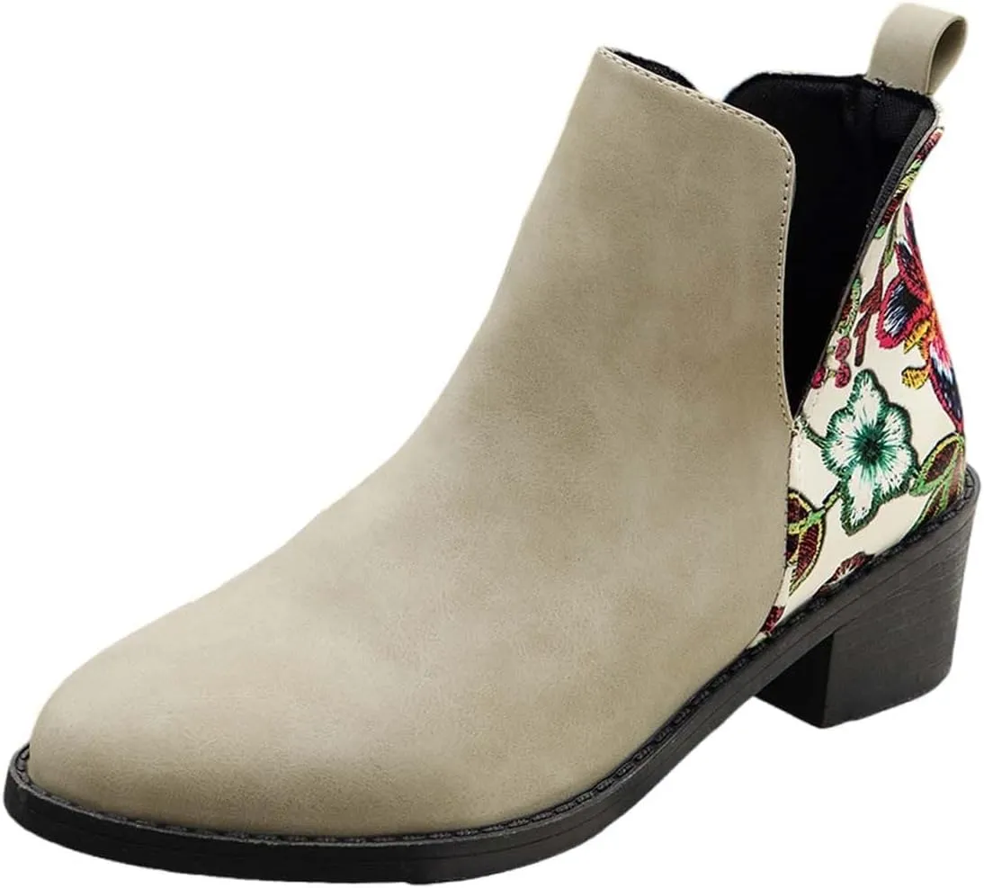 High Heel Ankle Boots for Women Western Booties for Women Orthopedic Boots for Women Winter Women Dressy Wide Width Womens Lace Up Ankle Boots Off White Womens Lace Up Ankle Boots Low Heel