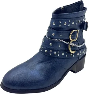 Hiking Boots Women Ankle Womens Booties Black Women Casual Boots Plantar Fasciitis Walking Boot Non Slip Slip On Cut Out Chunky Stacked Heel Slip on