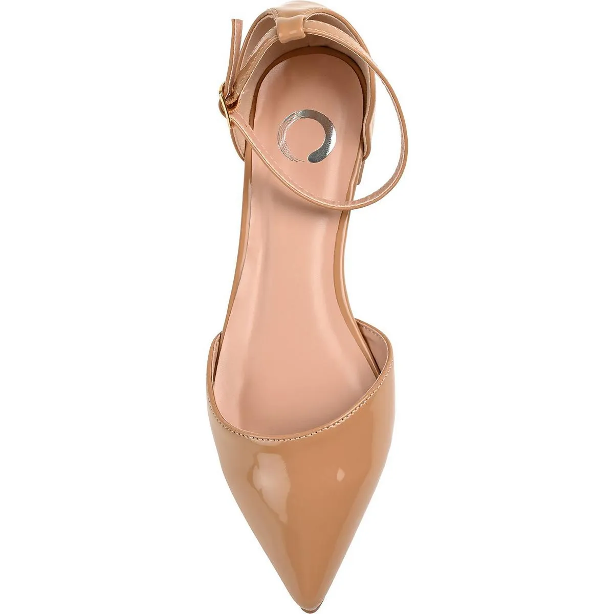 Journee Collection Womens Patent Pointy Toe D'Orsay