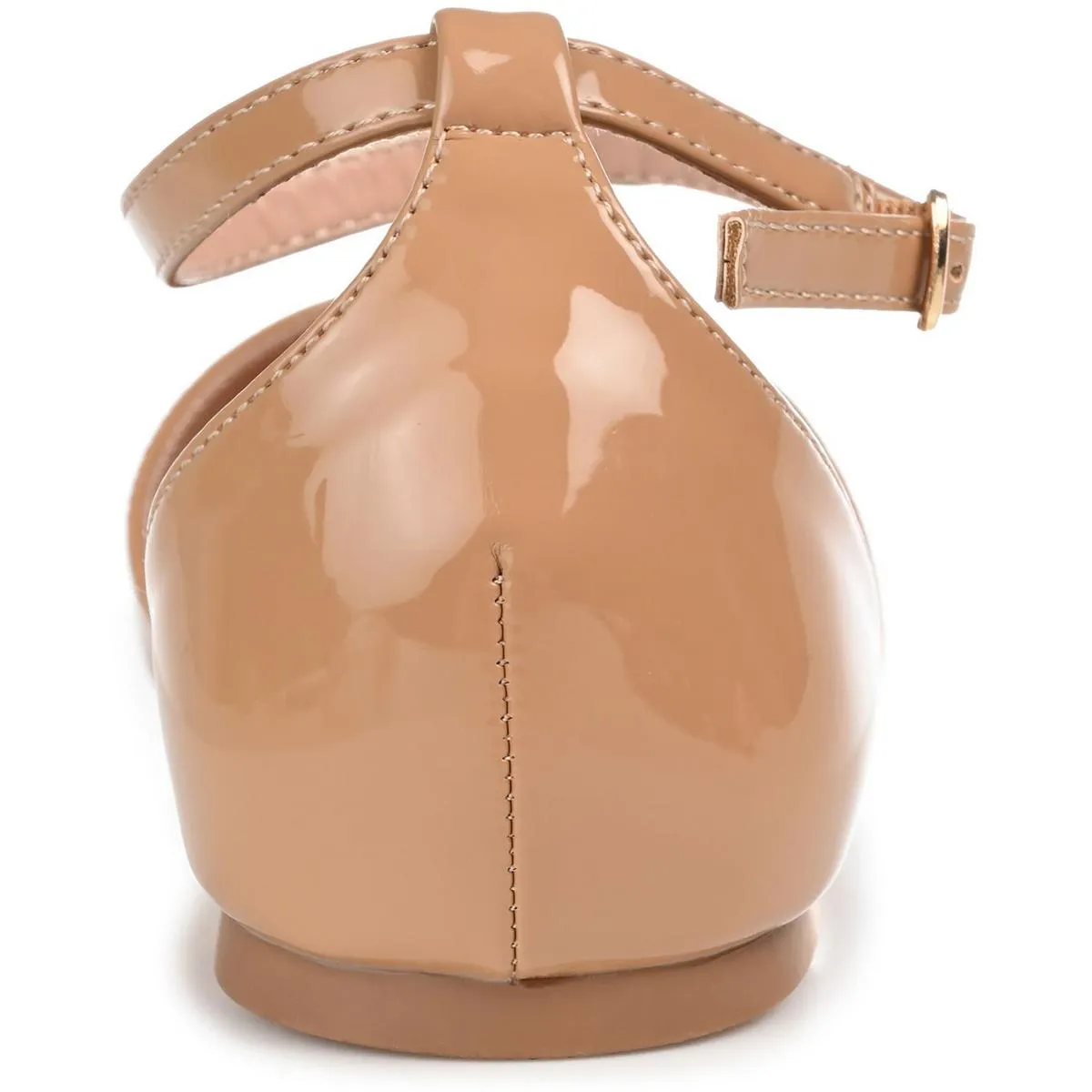Journee Collection Womens Patent Pointy Toe D'Orsay