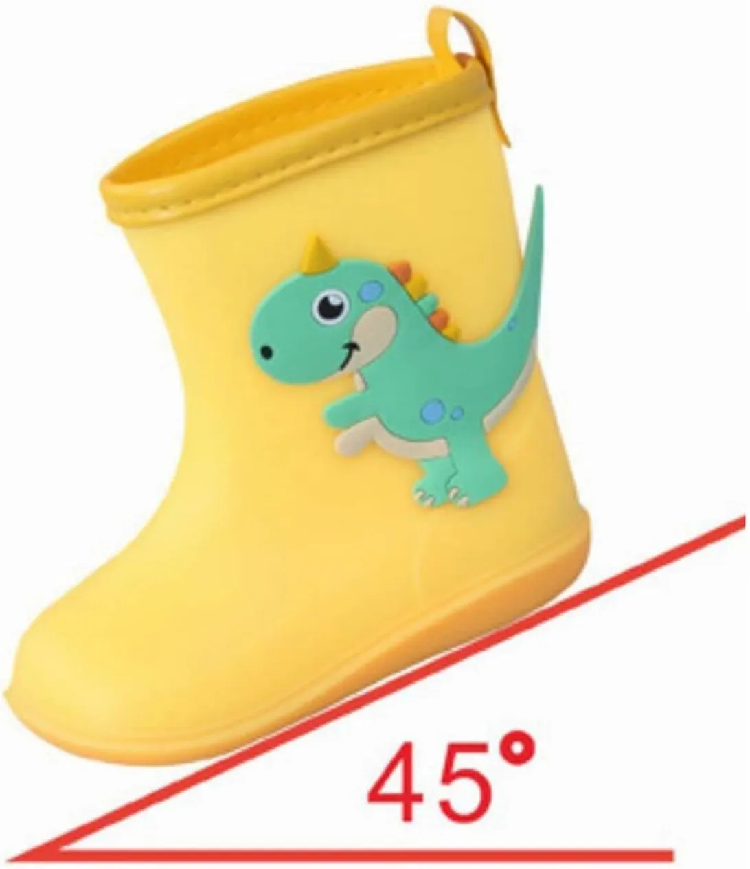 Kids Rain Boots For Girls Boys Toddler Waterproof Rubber Boots Dinosaur Printed Water Boots Toddler Rain Boots Boys