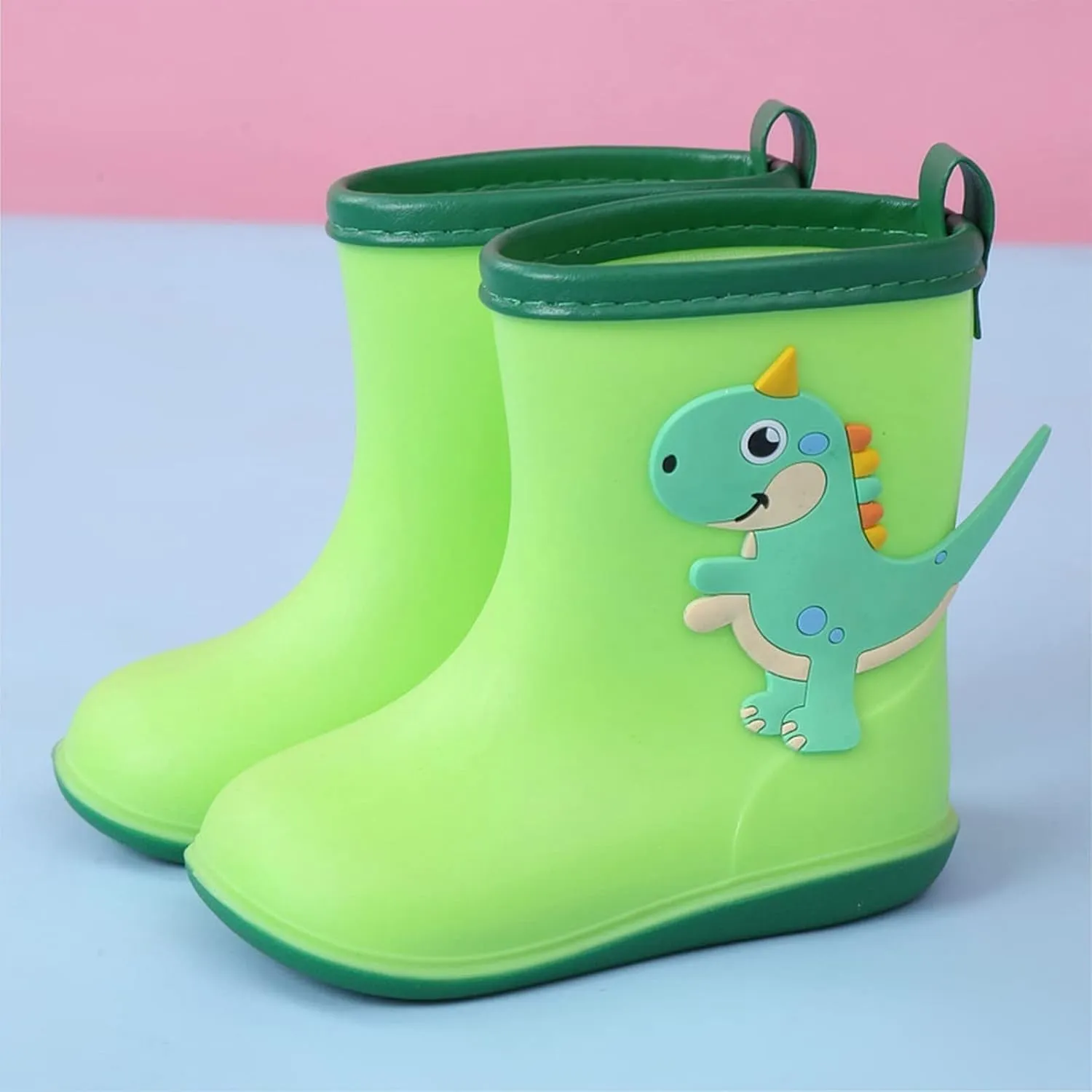 Kids Rain Boots For Girls Boys Toddler Waterproof Rubber Boots Dinosaur Printed Water Boots Toddler Rain Boots Boys