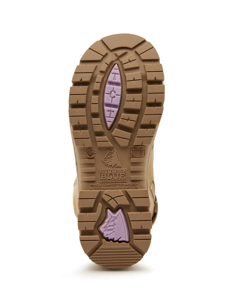Ladies Argyle Scuff Cap Composite Safety Boot - Sand