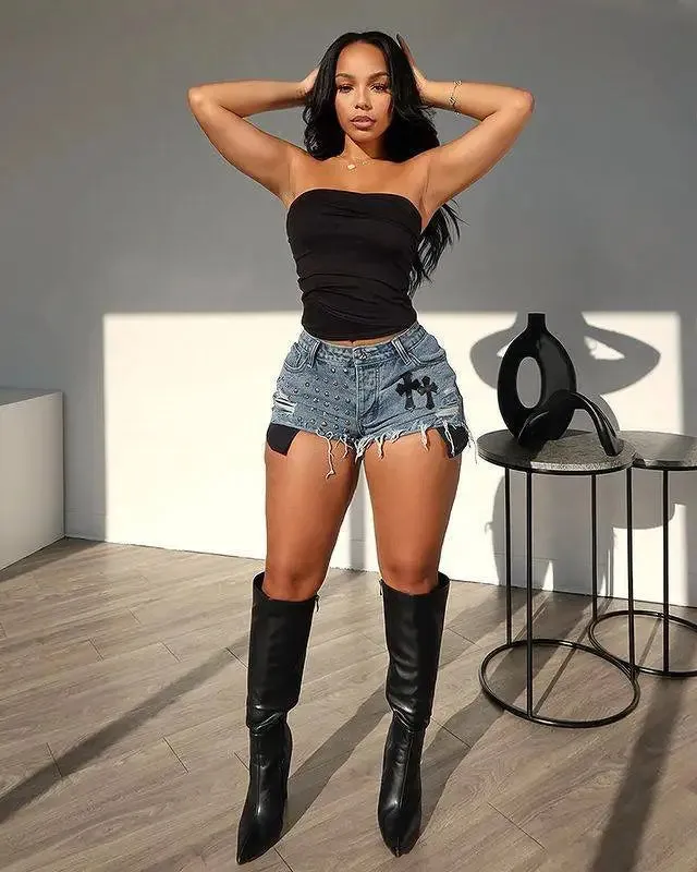 Living In My Denim Shorts