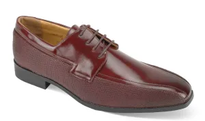 Mens Classic Design Burgundy Oxford Lace Up Dress Shoes Antonio Cerrelli 6984 S