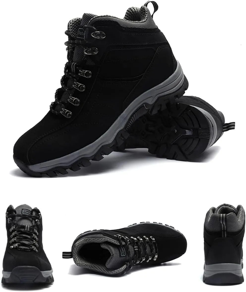 Men's Waterproof Hiking Boots High Top Trekking Hiking Shoes Outdoor Non-Slip Work Boots