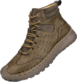 Men's Work Boots Non Steel Toe Hiking Sneakers Ankle Ladies Womens Safety Shoes Waterproof Platform Shoes Composite Toe Botas Hike Grounded Footwear