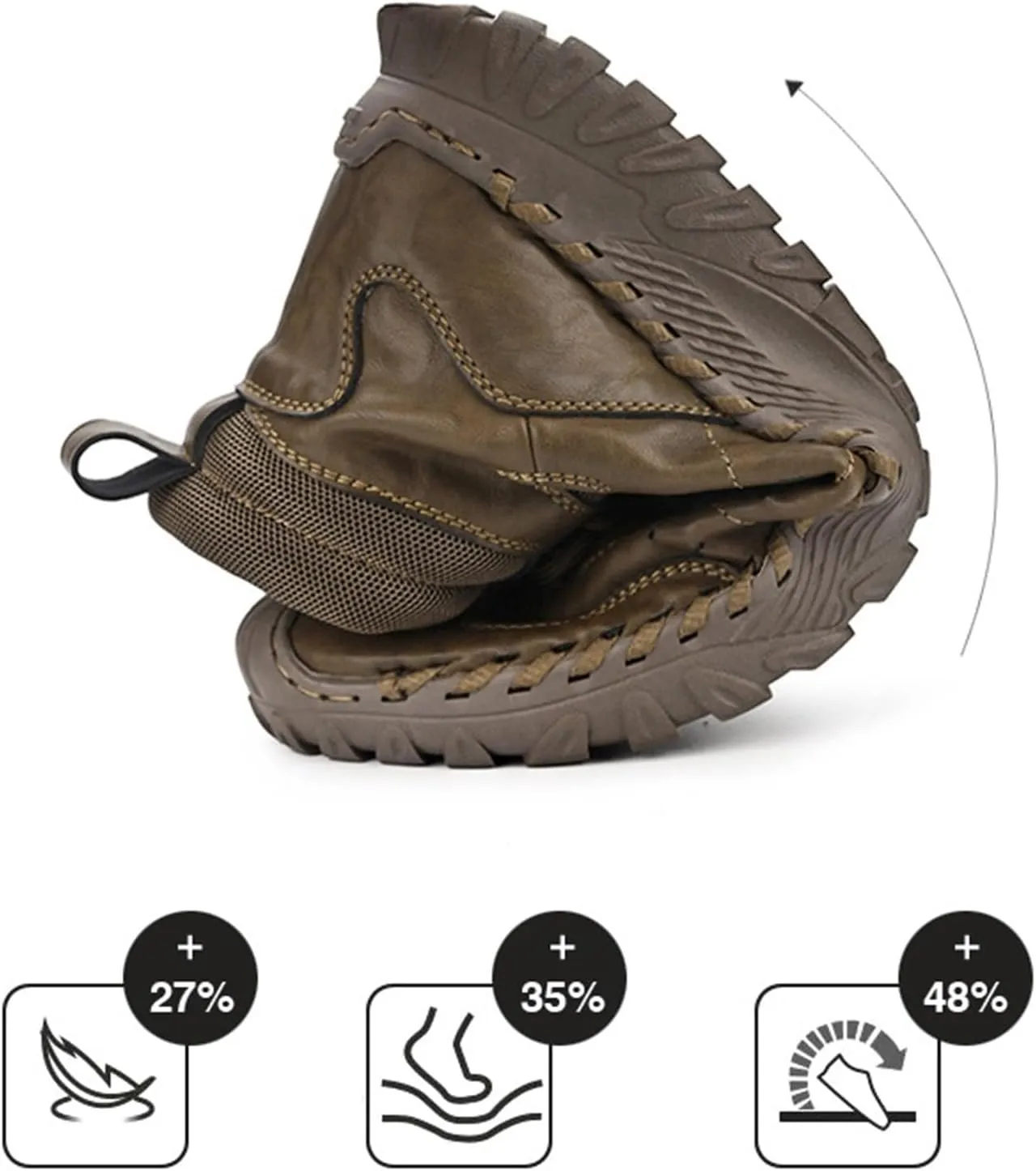Men's Work Boots Non Steel Toe Hiking Sneakers Ankle Ladies Womens Safety Shoes Waterproof Platform Shoes Composite Toe Botas Hike Grounded Footwear