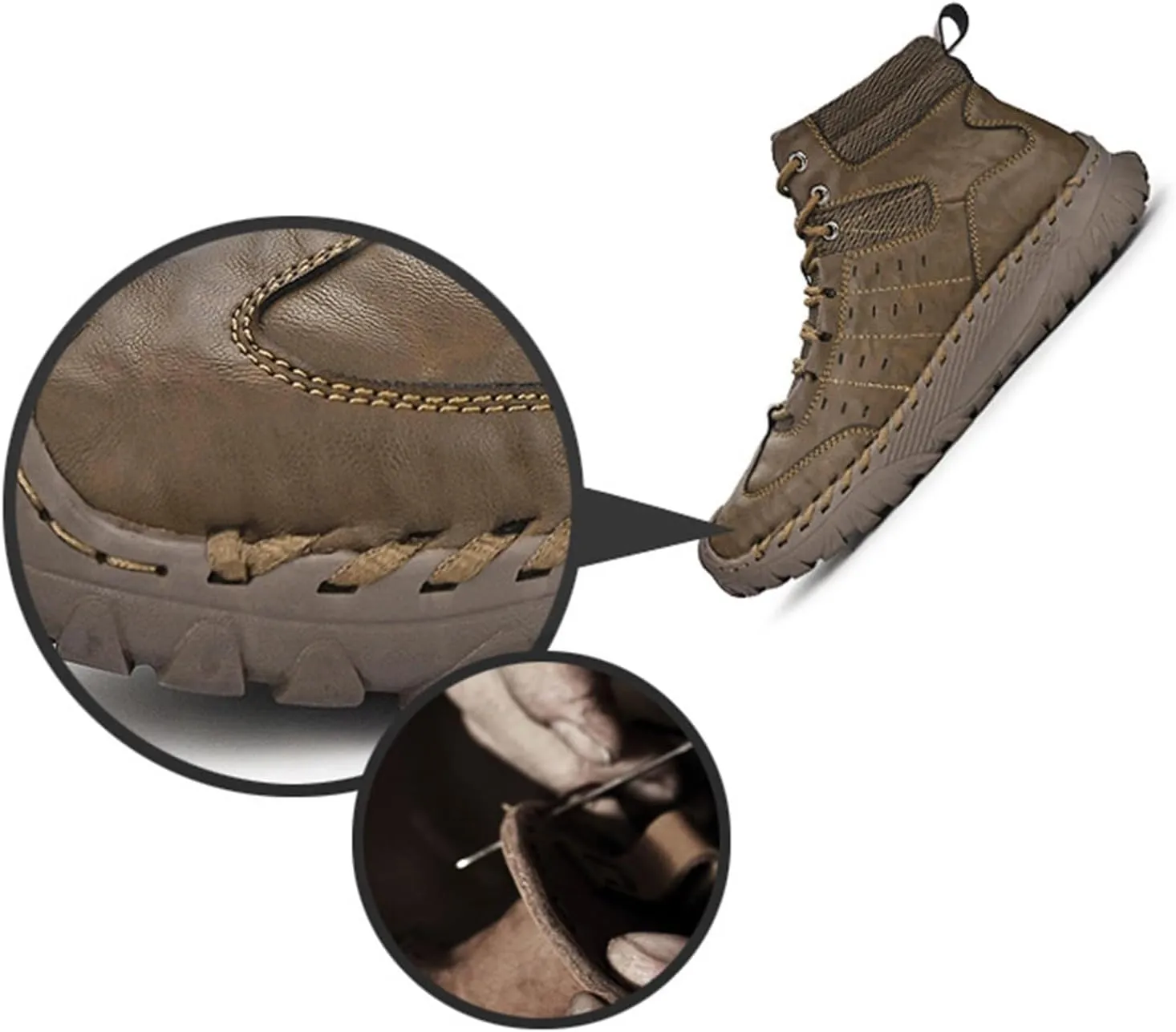 Men's Work Boots Non Steel Toe Hiking Sneakers Ankle Ladies Womens Safety Shoes Waterproof Platform Shoes Composite Toe Botas Hike Grounded Footwear