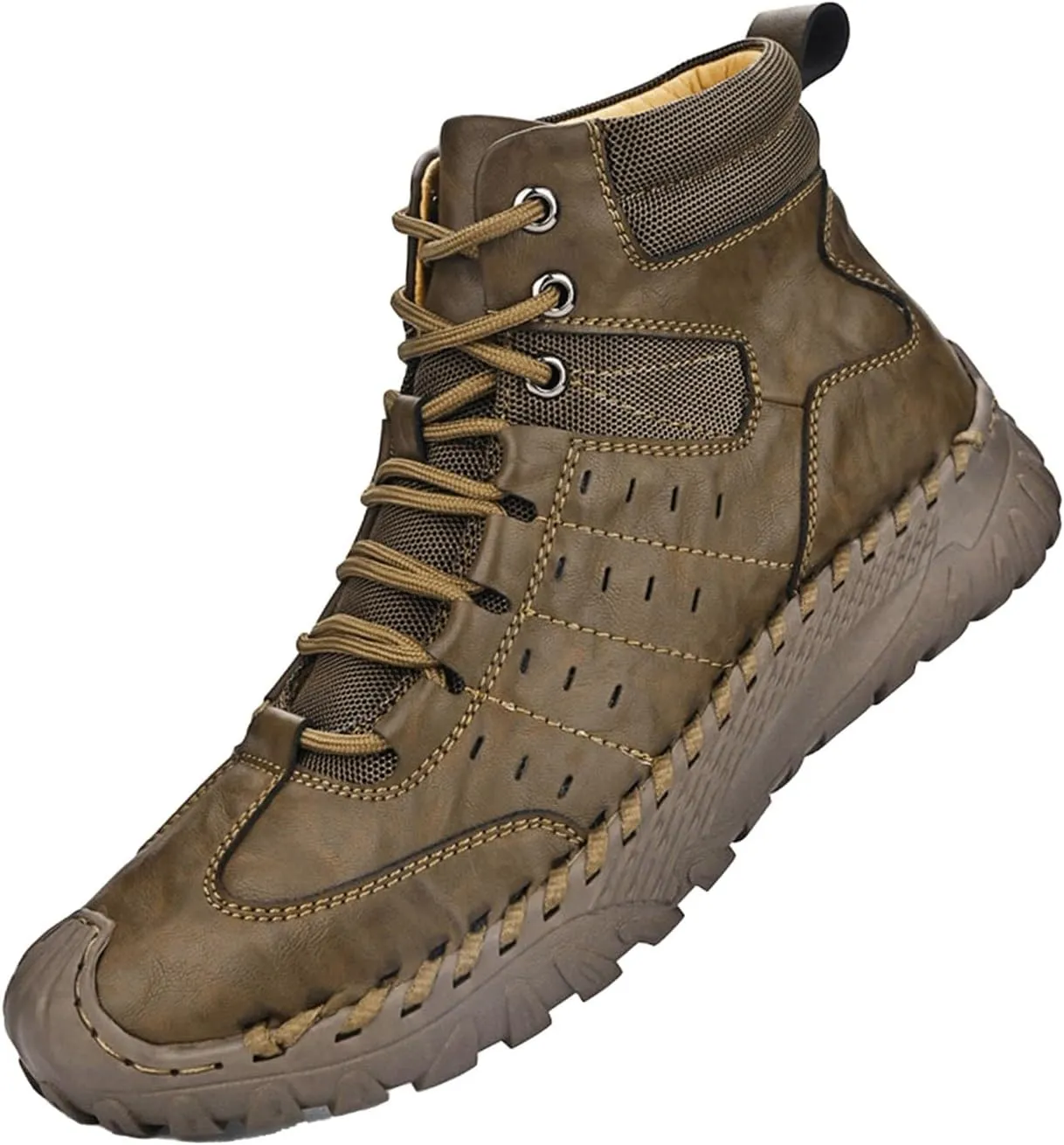 Men's Work Boots Non Steel Toe Hiking Sneakers Ankle Ladies Womens Safety Shoes Waterproof Platform Shoes Composite Toe Botas Hike Grounded Footwear
