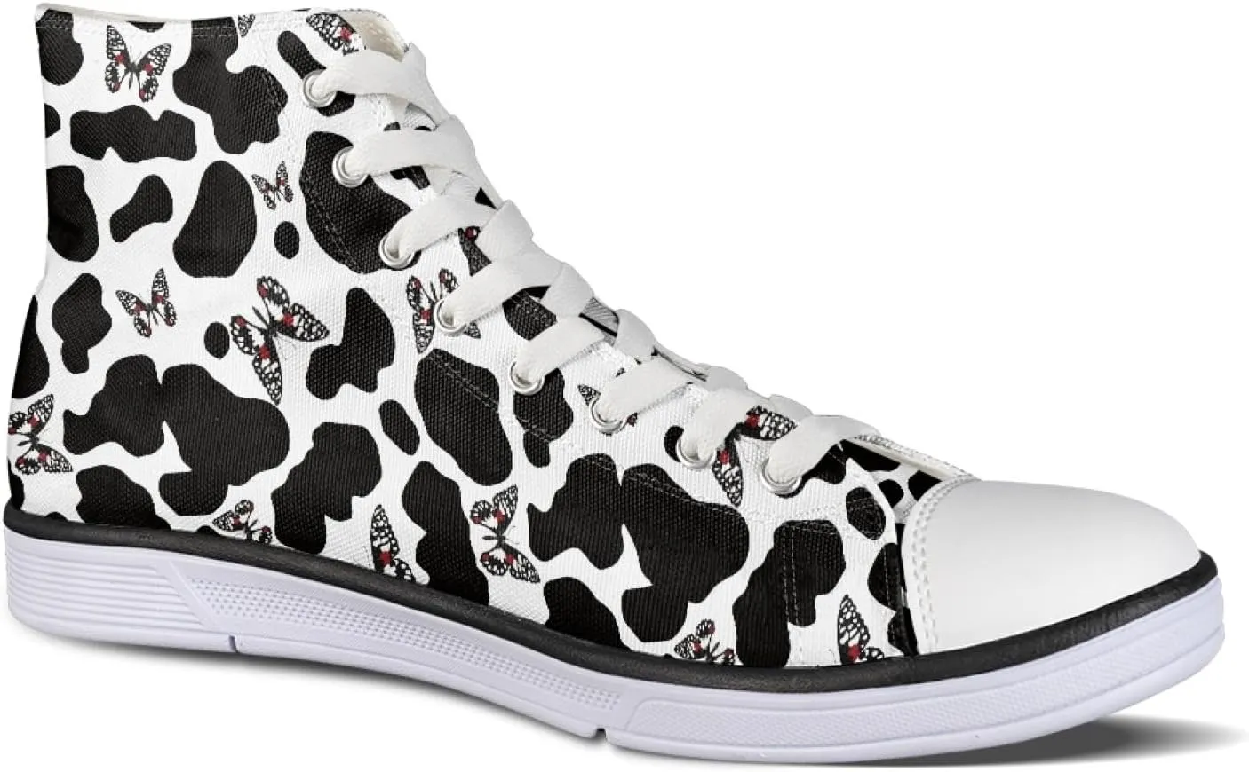 Micoklinlin Womens Canvas Shoes High Top Teens Girls Canvas Sneakers Tennis Shoe Lace Up Casual Classic Flat Walking Shoes