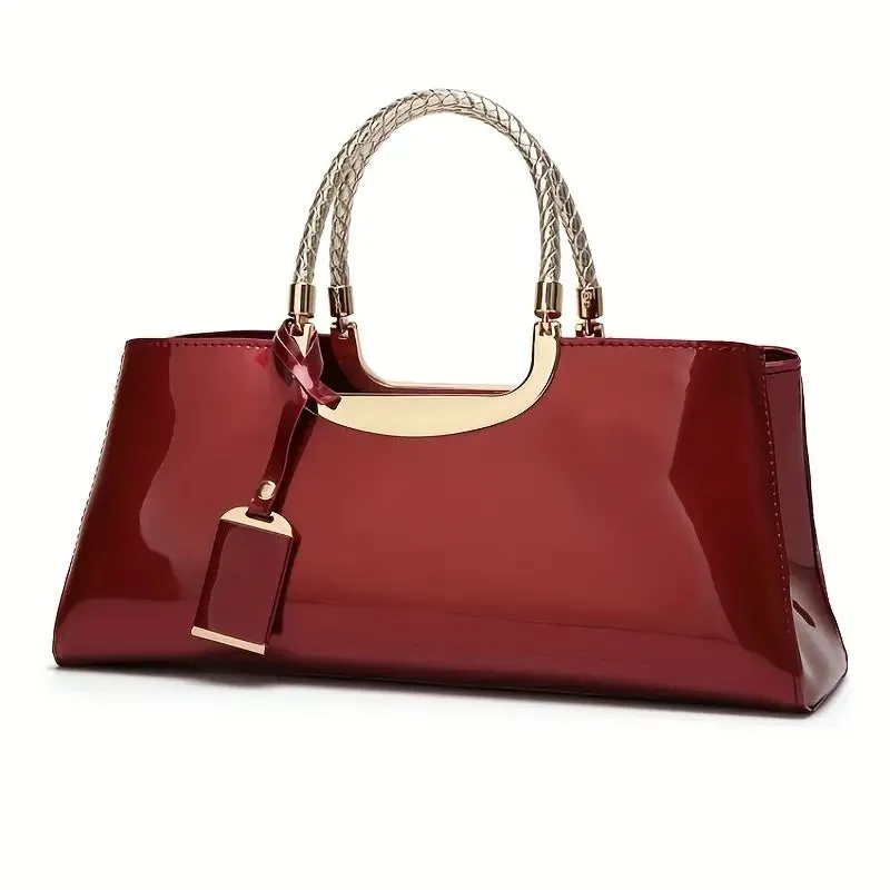 Patent Bag Burgundy