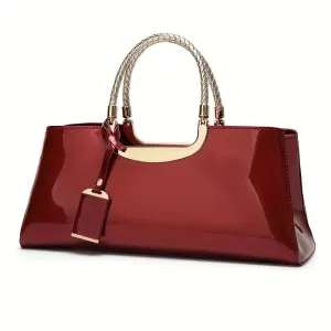 Patent Bag Burgundy