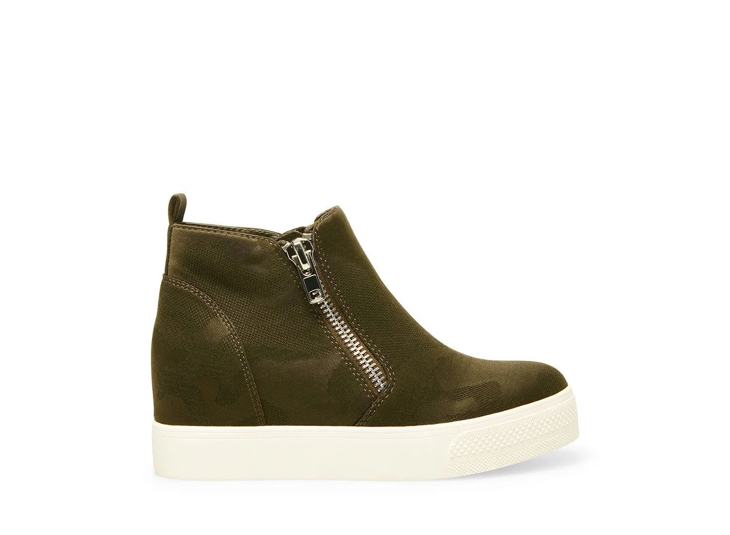 Steve Madden Women's Wedgie Camouflage Platform Wedge Sneakers Ankle Boot Bootie