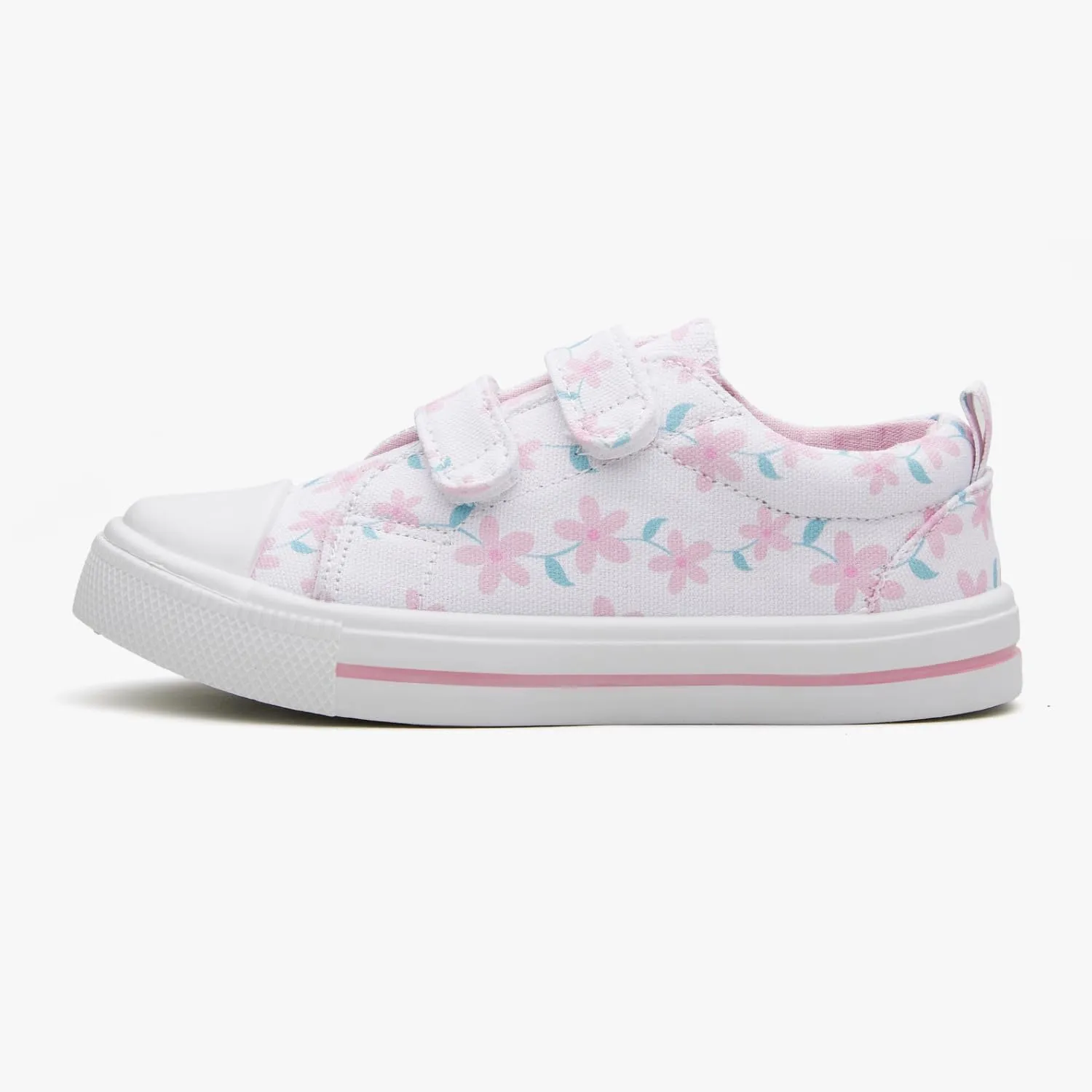 Toddler Canvas Shoes Boys and Girls Sneakers Hook and Loop Straps