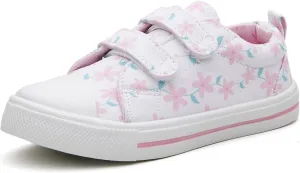 Toddler Canvas Shoes Boys and Girls Sneakers Hook and Loop Straps