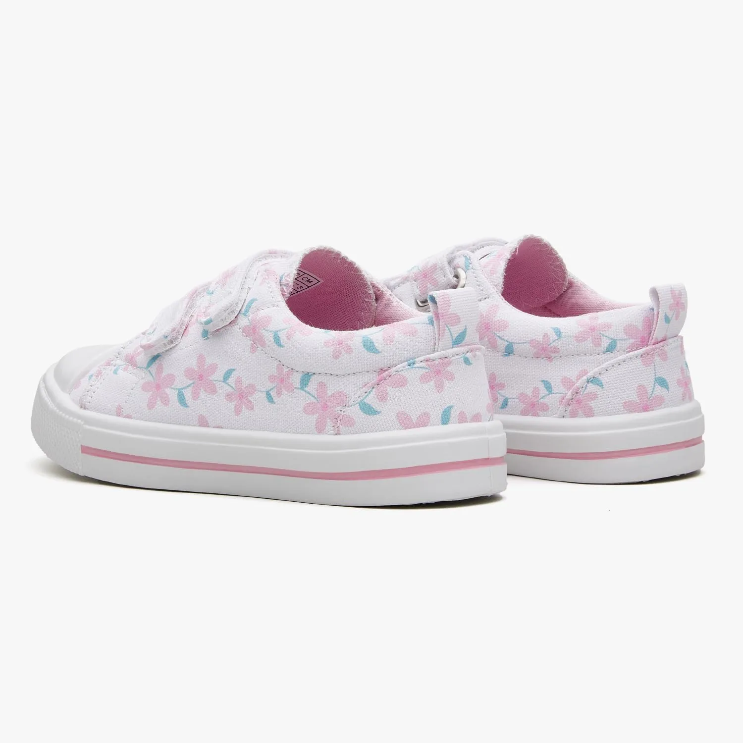 Toddler Canvas Shoes Boys and Girls Sneakers Hook and Loop Straps