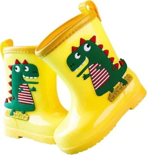 Toddler Dinosaur Rain Boots Waterproof Rubber Boots Kids Rainboots For Girls Boys Rain Boots For Toddler Boys Blue