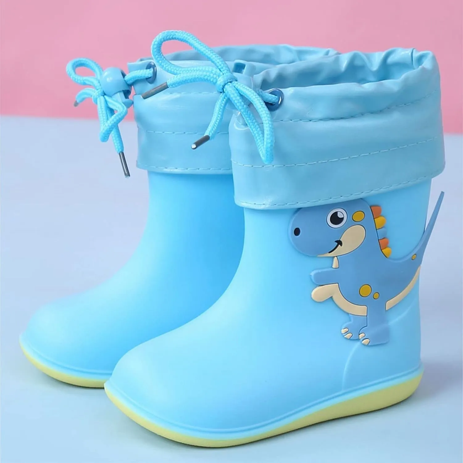 Toddler Rain Boots Waterproof Rubber Boots Kids Dinosaur Rain Boots For Girls Boys Unisex-Child Outdoor Rain Boots Boy