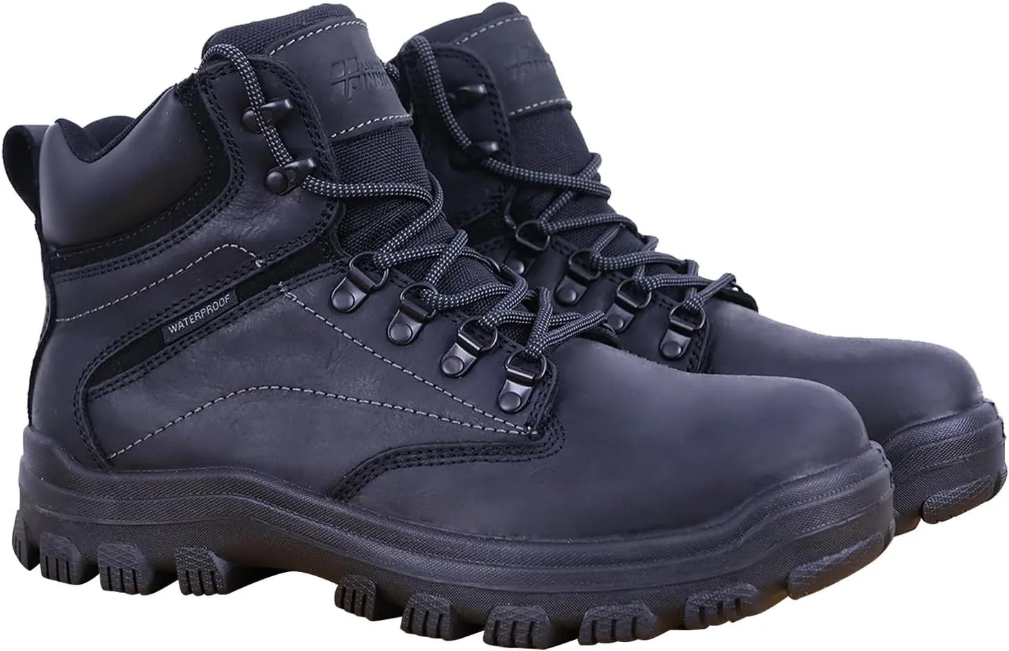 Waterproof Hiking Shoes Men - Steel Toe Comfortable Hiking Boots With 2 Insoles