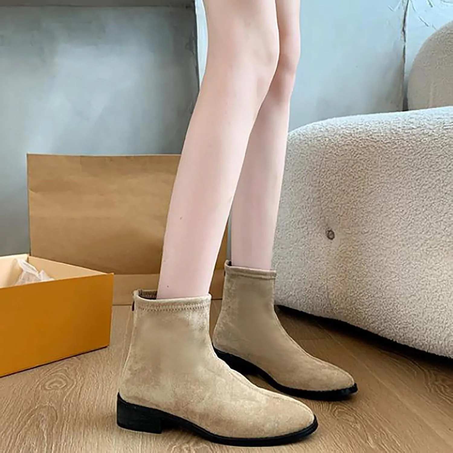 Wedge Ankle Boots Low Heel Cowboy Boots for Women Heeled Booties Womens Black Booties Low Heel Womens Ankle Boots with Heel Size 5 Brown Heeled Ankle Boots for Women