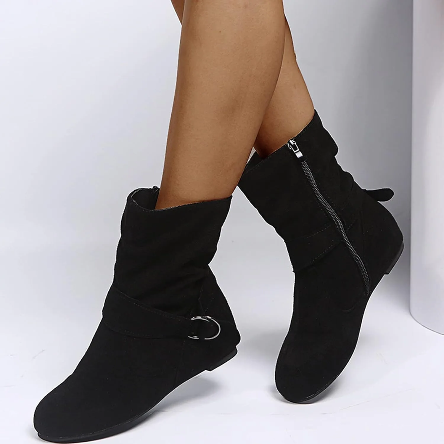 Womens Ankle Boots Bootie Heels for Women High Heel Boots for Women Womens Dressy Dress Ankle Boots Wide Width for Women Low Heel Lace Up Brown Ankle Boots for Women Low Heel Buckle