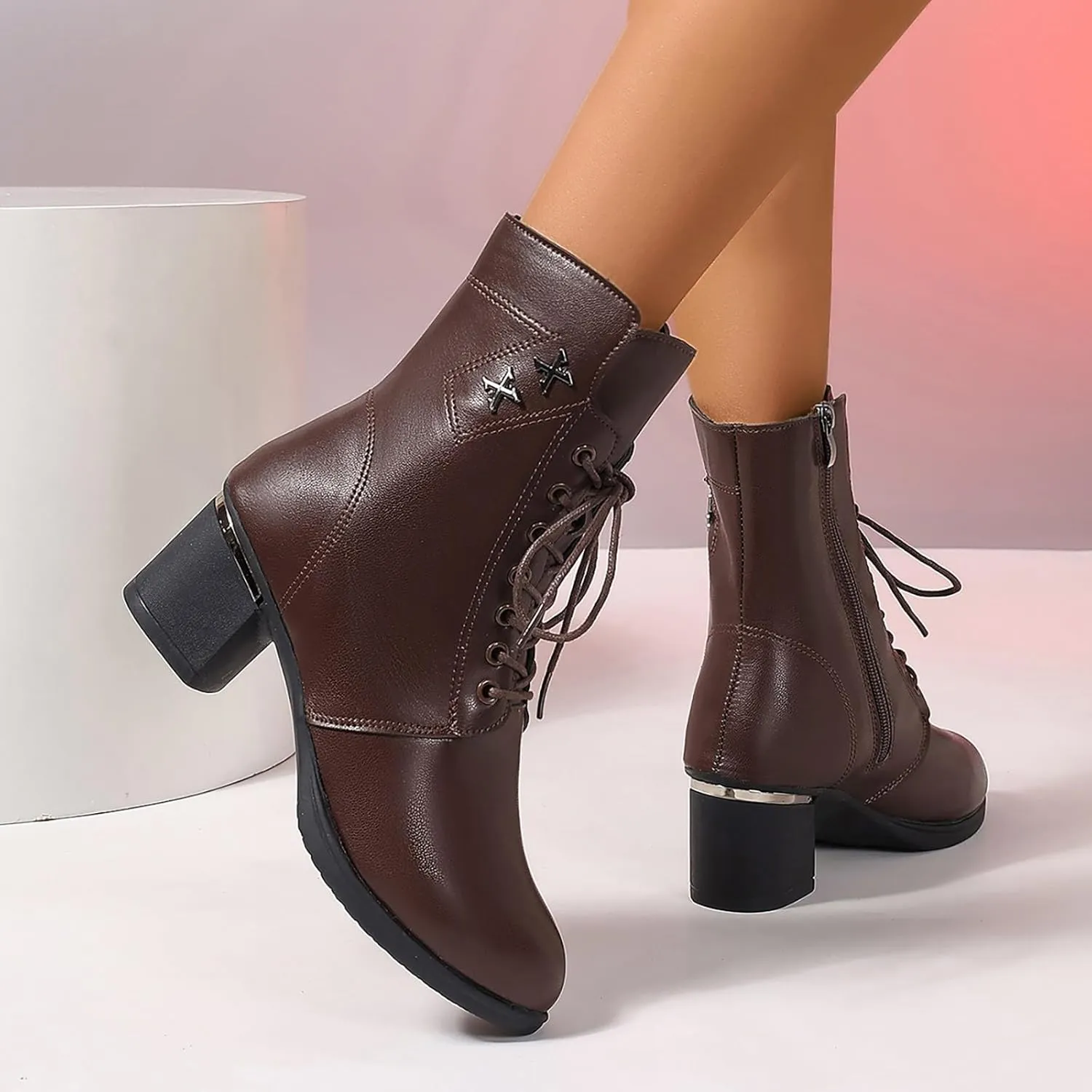 Womens Boots Ankle Ankle Boots for Women Dressy Cute Cowboy Boots for Women Wide Womens Wedge Boots for Women Ankle Booties Wide Width Womens Flat Ankle Booties Black Suede