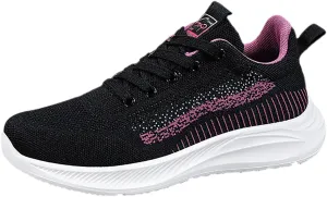 Womens Fashion Sneakers Size 10.5 Womens Non Slip Black Work Shoes Wide Width Casual Shoes for Women with Arch Support Black High Top Sneakers for Women Dressy Tenis OrtopDicos Mujer