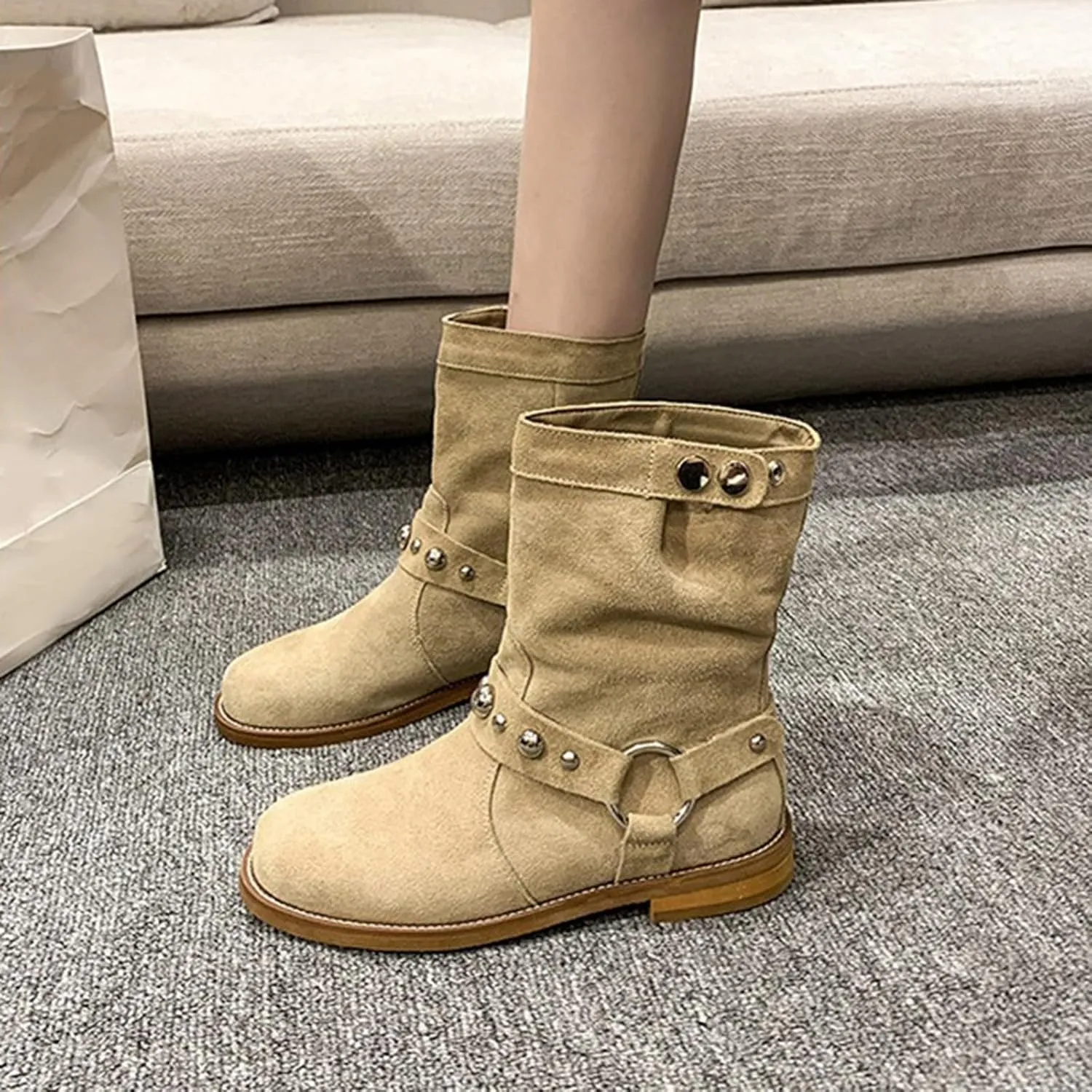 Womens Lace Up Ankle Boots Ankle Boots for Women Dressy Platform Boots Women Grey Suede Boots for Women Womens Ankle Boots Low Heel 6.5 Ankle Booties for Women with Heel