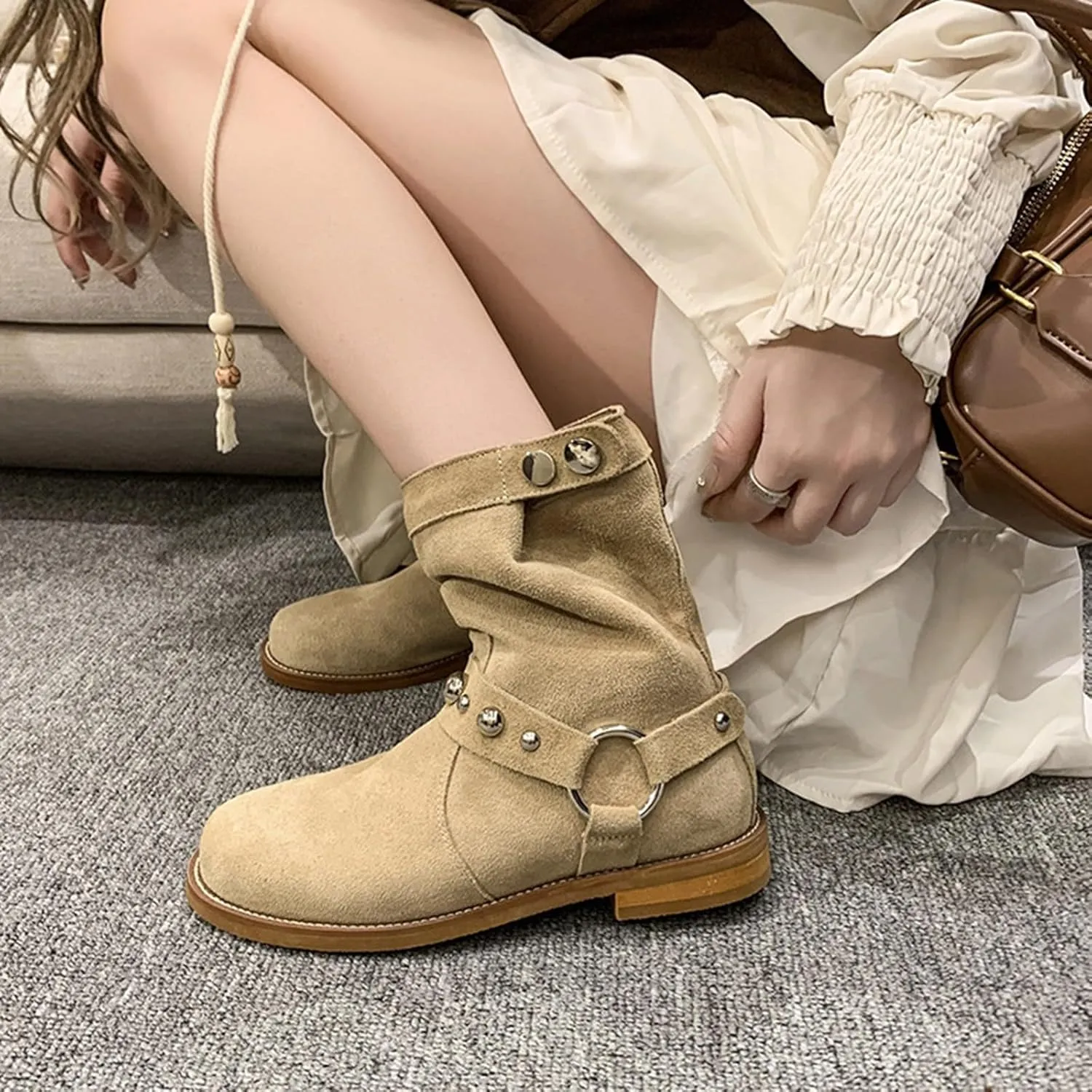 Womens Lace Up Ankle Boots Ankle Boots for Women Dressy Platform Boots Women Grey Suede Boots for Women Womens Ankle Boots Low Heel 6.5 Ankle Booties for Women with Heel
