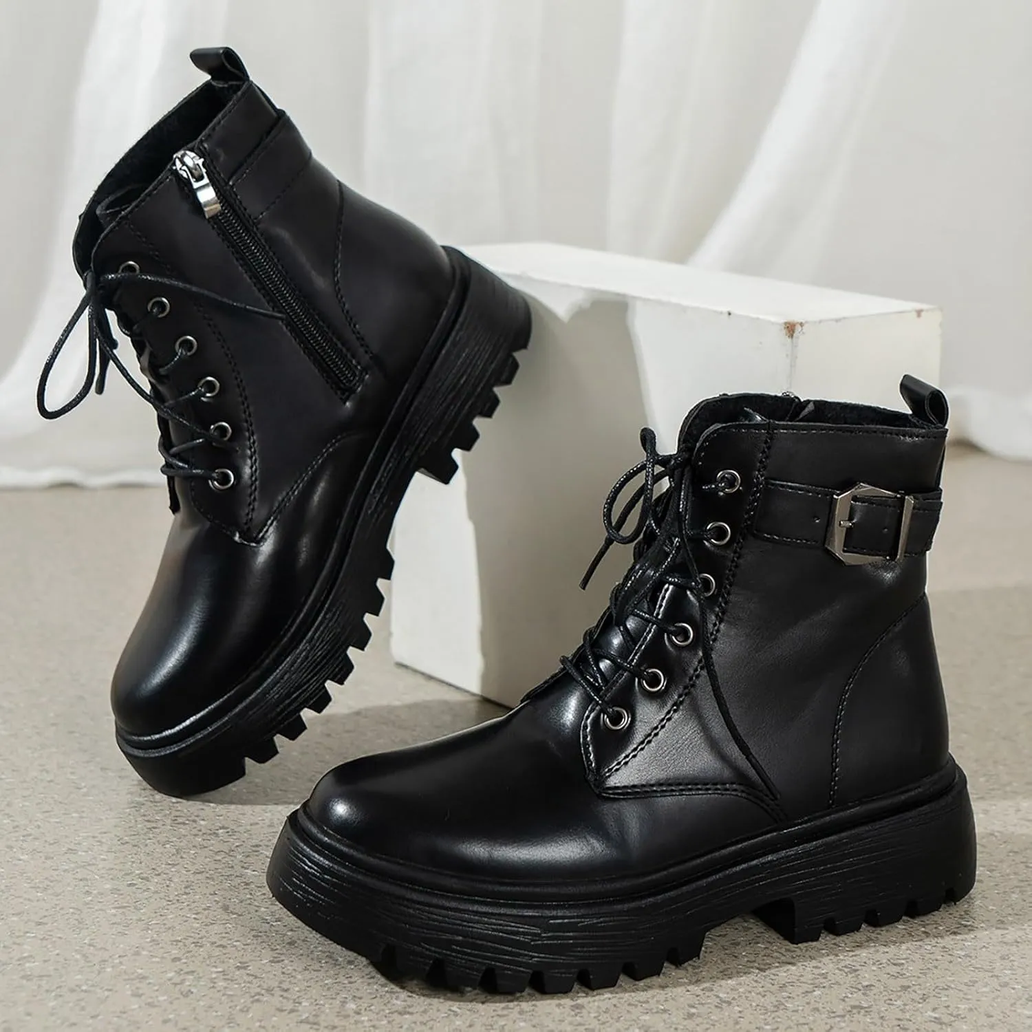 Womens Lace Up Ankle Boots Ankle Boots for Women Dressy Platform Boots Women Grey Suede Boots for Women Womens Ankle Boots Low Heel 6.5 Ankle Booties for Women with Heel