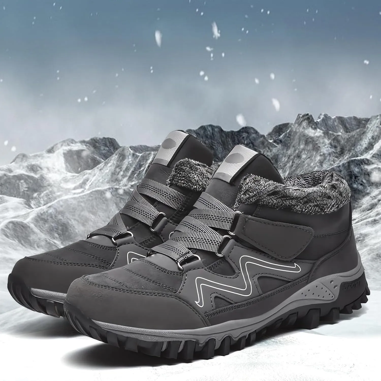 Work Boots for Men Waterproof Hiking Sneakers Ankle Booties Women's Safety Shoes Waterproof Winter Backpacking Snow Botas Warm Water Hike Grounded Footwear