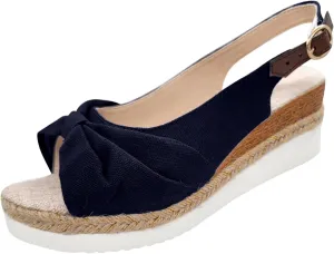 ZSpzx Orthopedic Sandals for Women,Espadrille 2025 Dressy Summer Platform Womens Wedge Sandals Dressy Summer Bow Open Toe Ankle Strap Beach Casual Slip on Slippers Comfortable Walking Outdoor Shoes